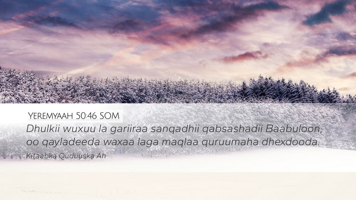 Yeremyaah 50:46 SOM Bible Verse Image