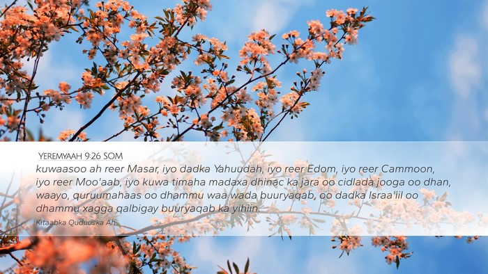 Yeremyaah 9:26 SOM Bible Verse Image