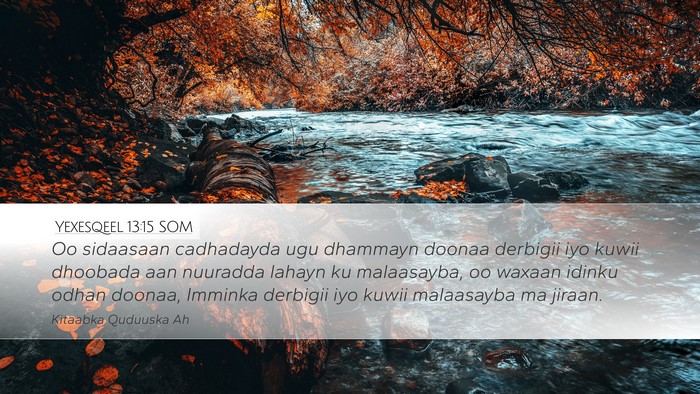 Yexesqeel 13:15 SOM Bible Verse Image