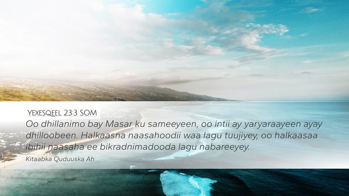 Yexesqeel 23:3 SOM Bible Verse Image