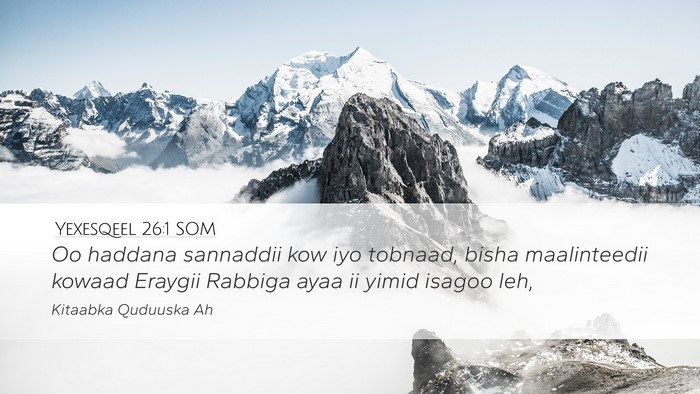 Yexesqeel 26:1 SOM Bible Verse Image