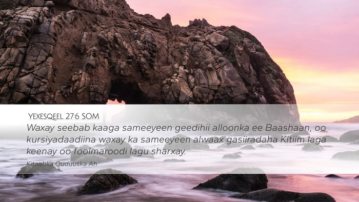 Yexesqeel 27:6 SOM Bible Verse Image