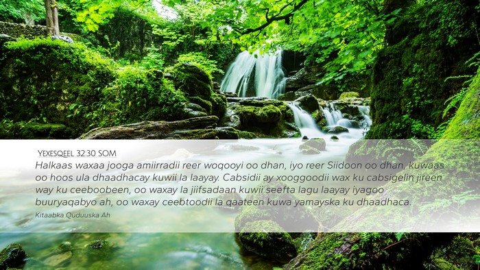Yexesqeel 32:30 SOM Bible Verse Image