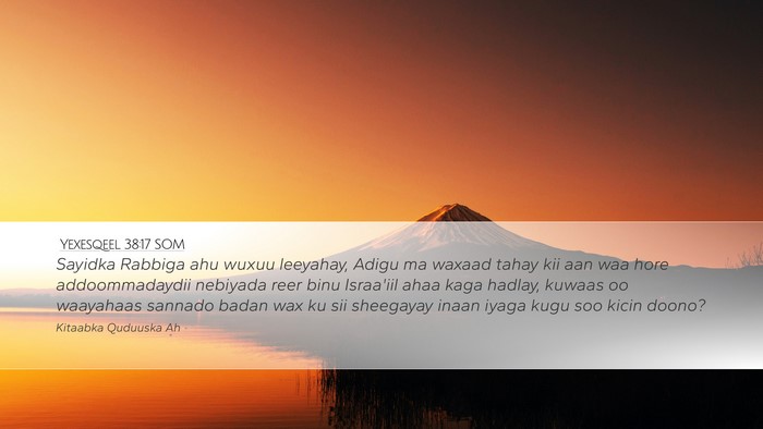 Yexesqeel 38:17 SOM Bible Verse Image