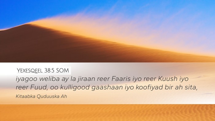 Yexesqeel 38:5 SOM Bible Verse Image
