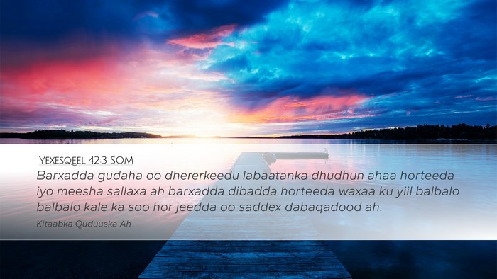 Yexesqeel 42:3 SOM Bible Verse Image