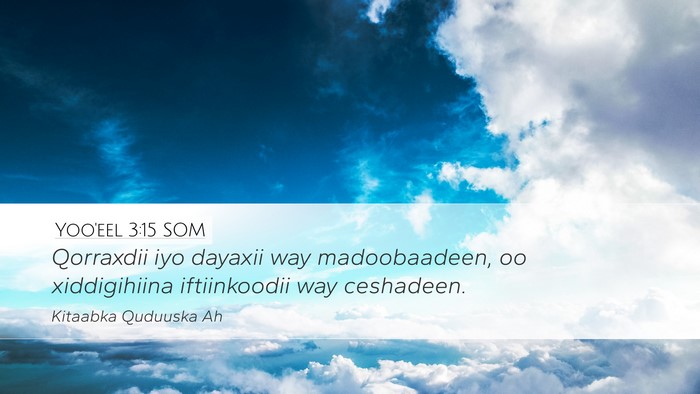 Yoo'eel 3:15 SOM Bible Verse Image