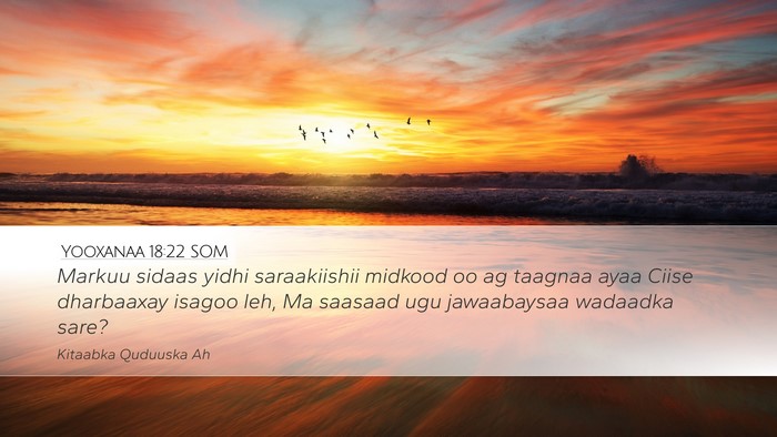 Yooxanaa 18:22 SOM Bible Verse Image