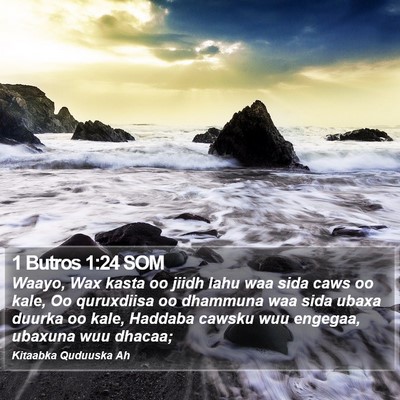 1 Butros 1:24 SOM Bible Verse Image