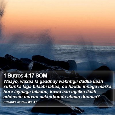 1 Butros 4:17 SOM Bible Verse Image