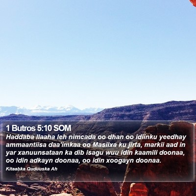 1 Butros 5:10 SOM Bible Verse Image