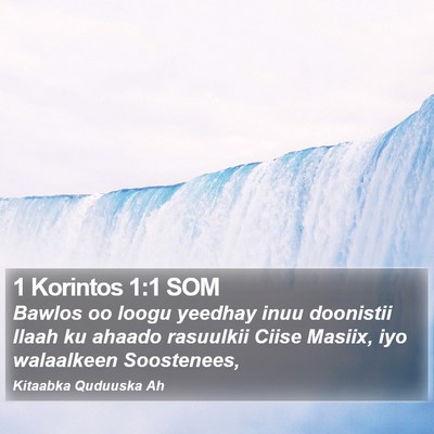 1 Korintos 1:1 SOM Bible Verse Image