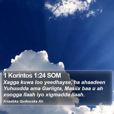 1 Korintos 1:24 SOM Bible Verse Image