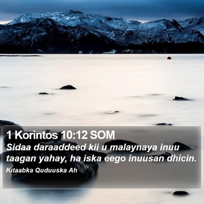 1 Korintos 10:12 SOM Bible Verse Image