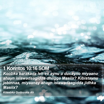 1 Korintos 10:16 SOM Bible Verse Image