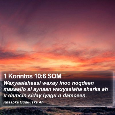 1 Korintos 10:6 SOM Bible Verse Image