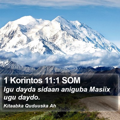 1 Korintos 11:1 SOM Bible Verse Image