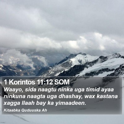 1 Korintos 11:12 SOM Bible Verse Image