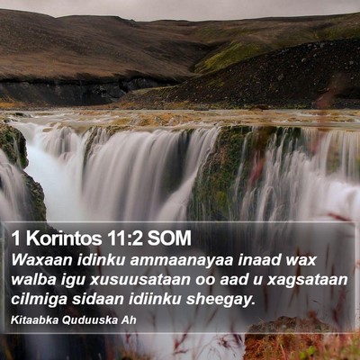 1 Korintos 11:2 SOM Bible Verse Image