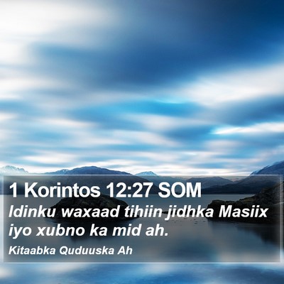 1 Korintos 12:27 SOM Bible Verse Image