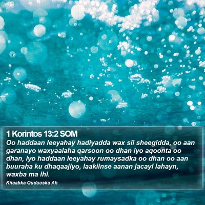 1 Korintos 13:2 SOM Bible Verse Image