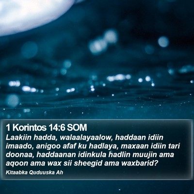 1 Korintos 14:6 SOM Bible Verse Image