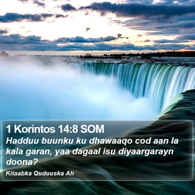 1 Korintos 14:8 SOM Bible Verse Image