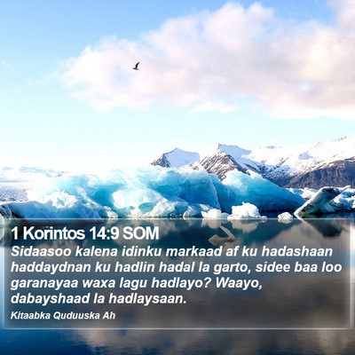 1 Korintos 14:9 SOM Bible Verse Image