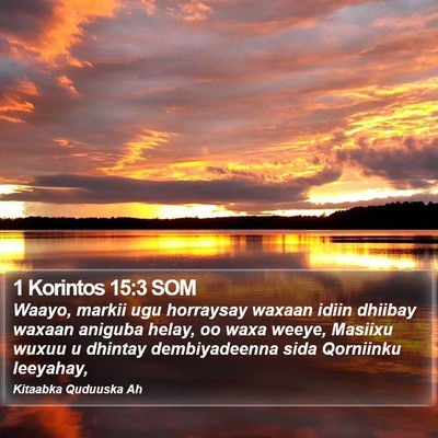 1 Korintos 15:3 SOM Bible Verse Image