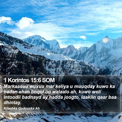 1 Korintos 15:6 SOM Bible Verse Image