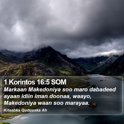 1 Korintos 16:5 SOM Bible Verse Image