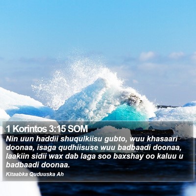 1 Korintos 3:15 SOM Bible Verse Image