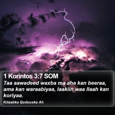1 Korintos 3:7 SOM Bible Verse Image