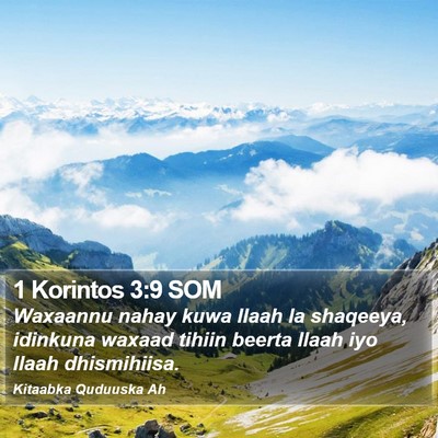 1 Korintos 3:9 SOM Bible Verse Image