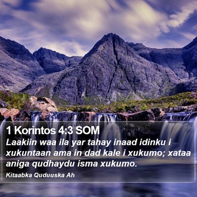 1 Korintos 4:3 SOM Bible Verse Image