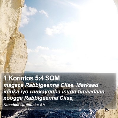 1 Korintos 5:4 SOM Bible Verse Image