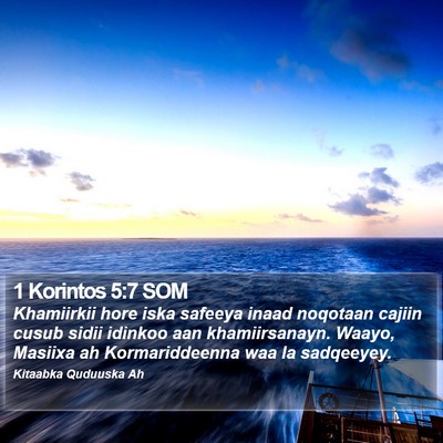 1 Korintos 5:7 SOM Bible Verse Image
