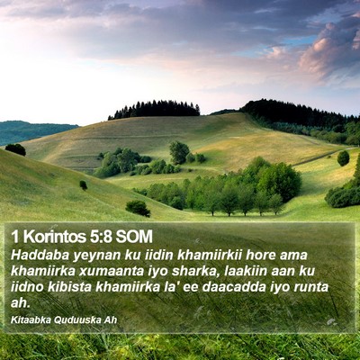 1 Korintos 5:8 SOM Bible Verse Image