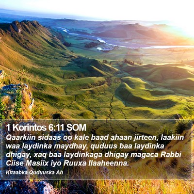 1 Korintos 6:11 SOM Bible Verse Image