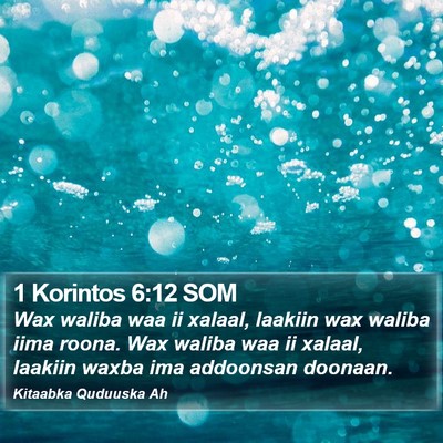1 Korintos 6:12 SOM Bible Verse Image