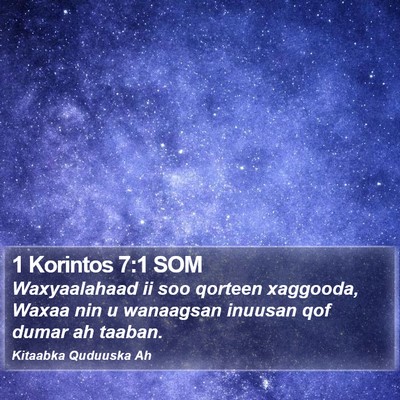 1 Korintos 7:1 SOM Bible Verse Image