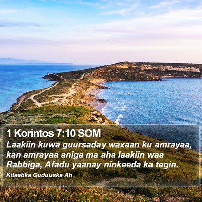 1 Korintos 7:10 SOM Bible Verse Image