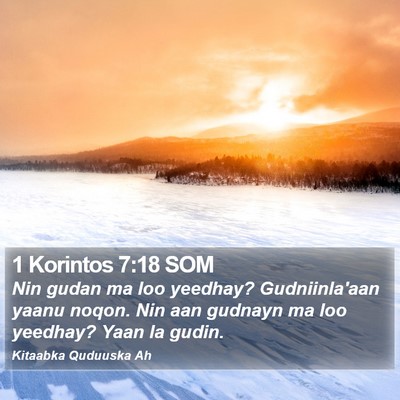1 Korintos 7:18 SOM Bible Verse Image
