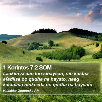 1 Korintos 7:2 SOM Bible Verse Image