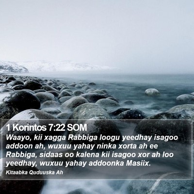 1 Korintos 7:22 SOM Bible Verse Image