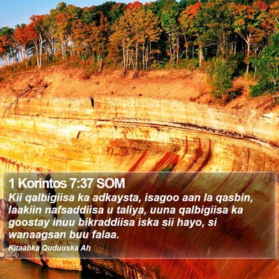 1 Korintos 7:37 SOM Bible Verse Image