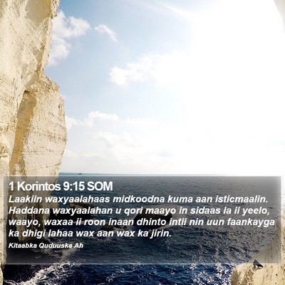 1 Korintos 9:15 SOM Bible Verse Image