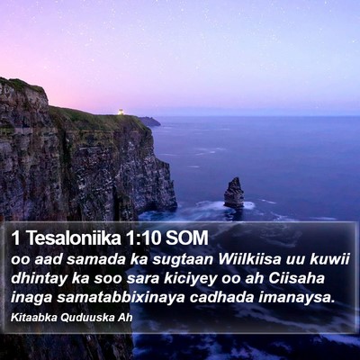 1 Tesaloniika 1:10 SOM Bible Verse Image