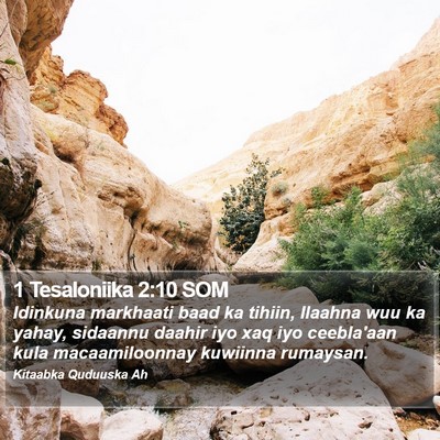 1 Tesaloniika 2:10 SOM Bible Verse Image