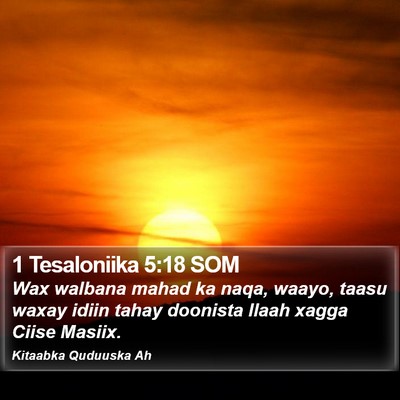 1 Tesaloniika 5:18 SOM Bible Verse Image